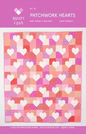 Patchwork Hearts Printed Pattern