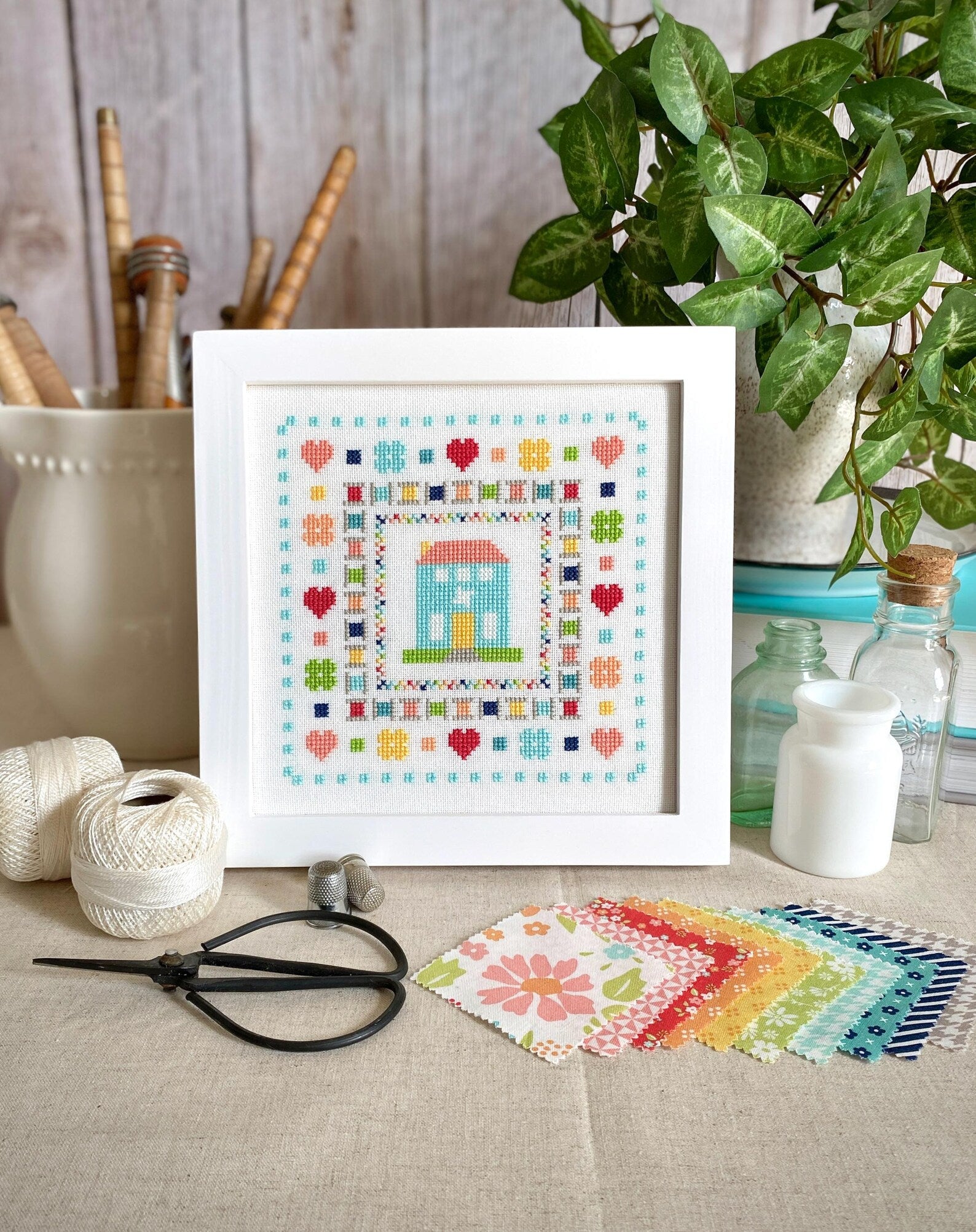 Quilters Cottage Cross Stitch Pattern by Count Your Stitches Designs