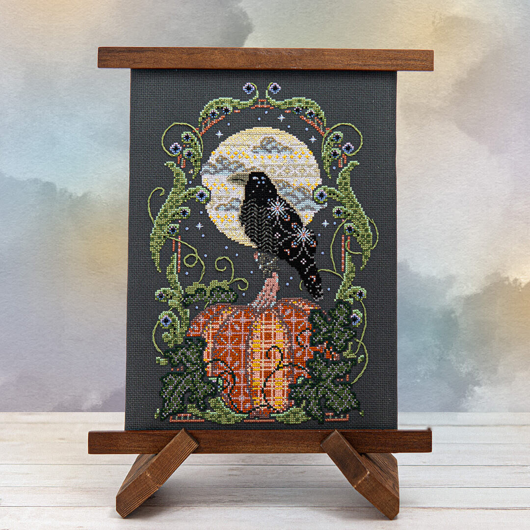 Counting Puddles RAVEN'S HARVEST MOON Cross Stitch Pattern Nashville Market