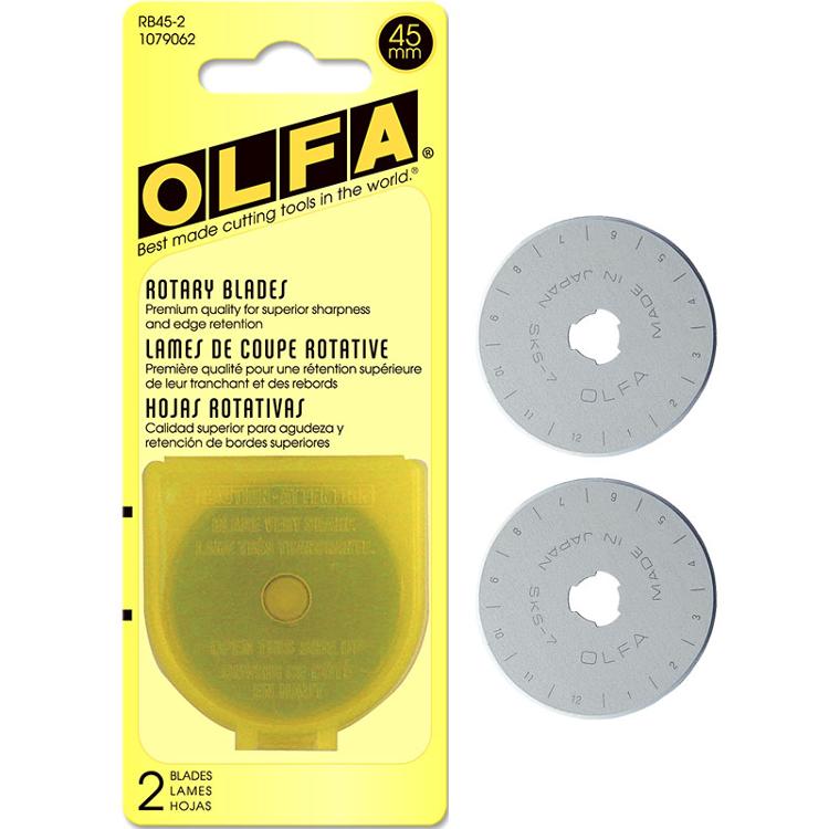 Rotary Cutter Blade 2ct 45MM RB45-2 OLFA Olfa-1079062
