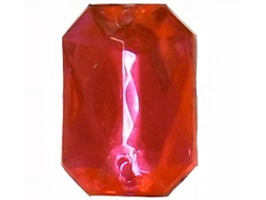 Wholesale Acrylic Jewels - Fuchsia Sew-In Gemstones - Emerald Cut, 13x18mm - 144 jewels
