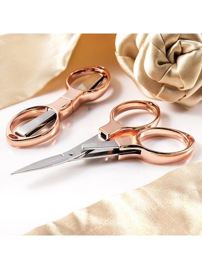 Rose Gold Folding Embroidery Scissors