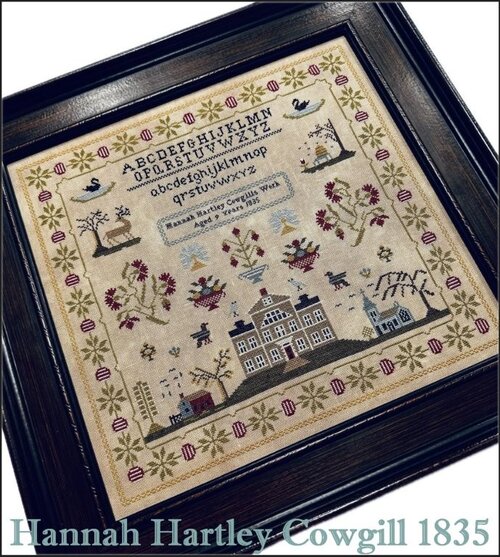 Hannah Hartley Cowgill 1835 - Cross Stitch Chart