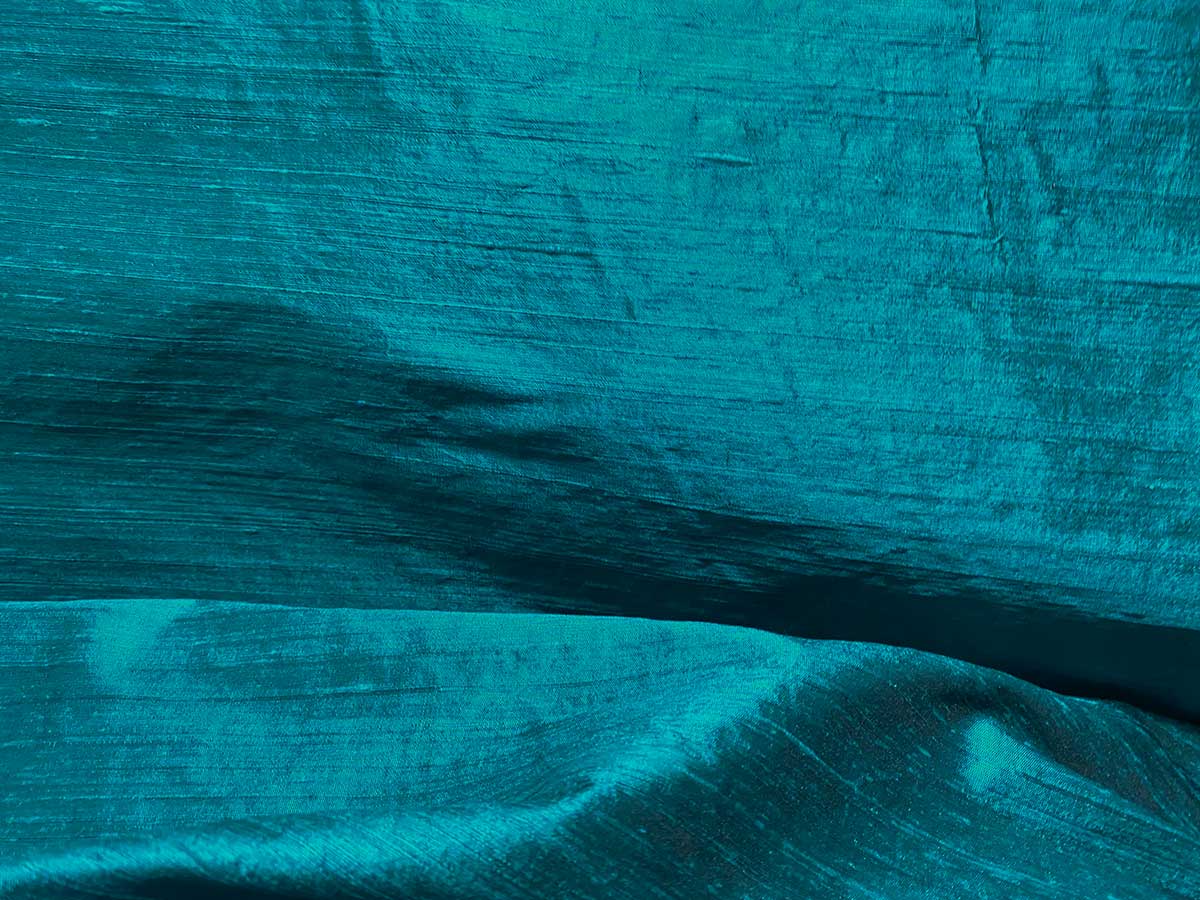 Wholesale Silk Dupioni Fabric - Teal15 yards