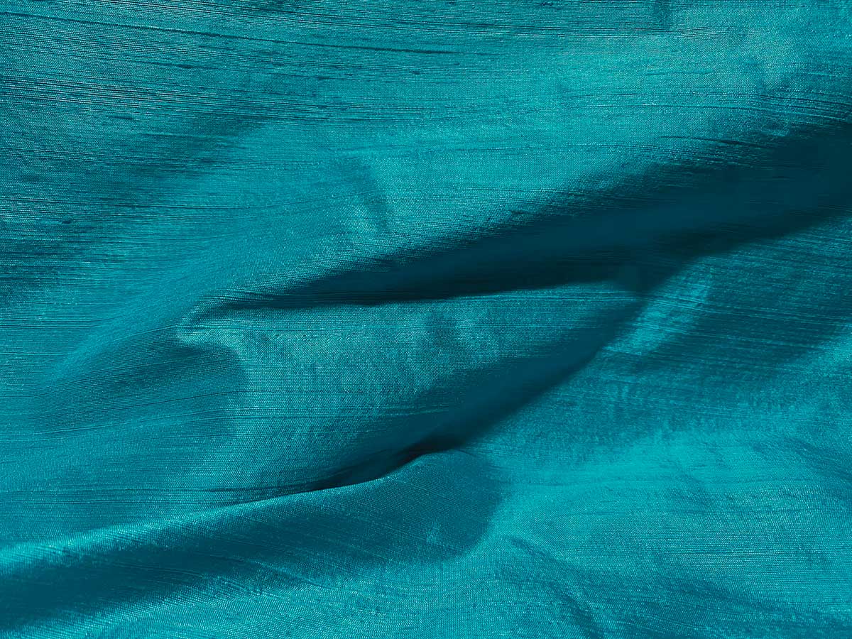 Wholesale Silk Dupioni Fabric - Turquoise - 30yards
