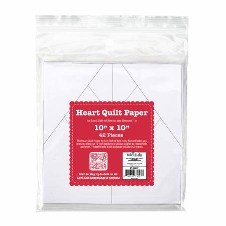 Lori Holt 10in Heart Quilt Paper ST-33027