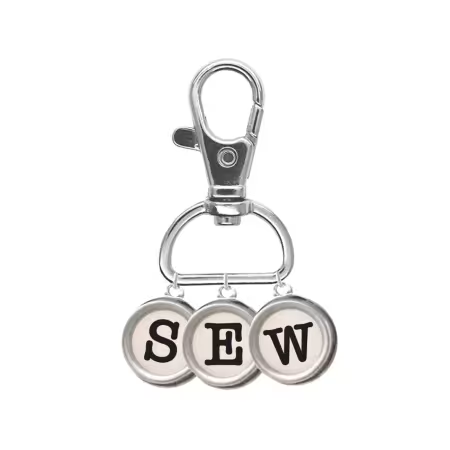 Lori Holt Enamel Happy Charm "SEW" Typewriter Keys