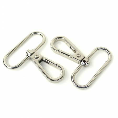 Two Swivel Hooks 1 1/2" Nickel - Sallie Tomato