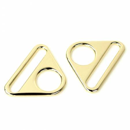 Two Triangle Rings 1 1/2" Gold - Sallie Tomato