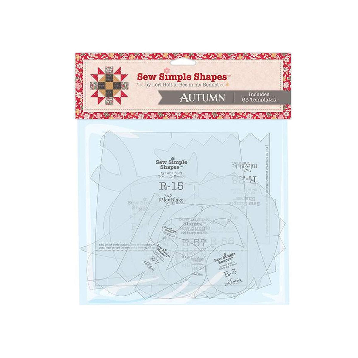 Lori Holt HOW TO BUILD A SCARECROW Sew Simple Shapes - Applique Templates - Lori Holt - AUTUMN fabric collection - Riley Blake - STT-35006