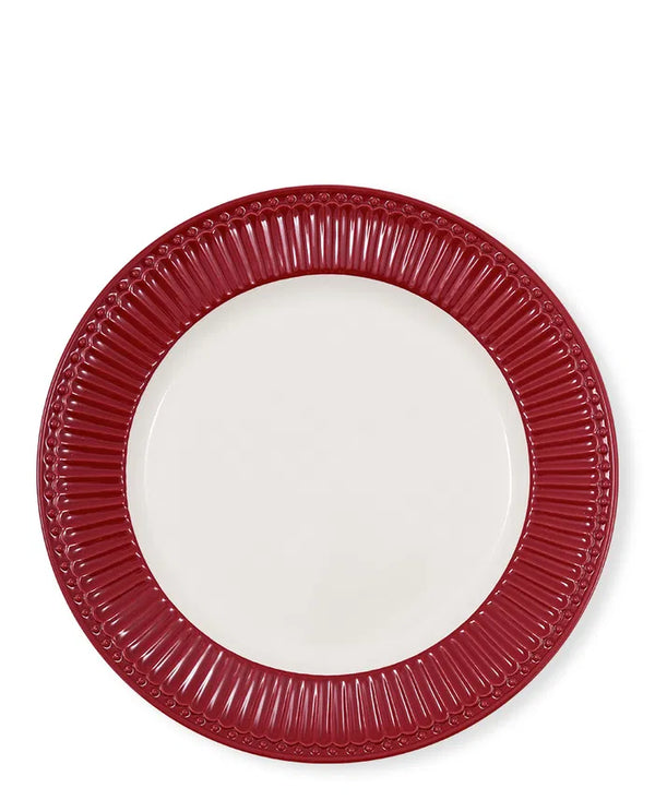 GreenGate: Plate Alice Claret Red