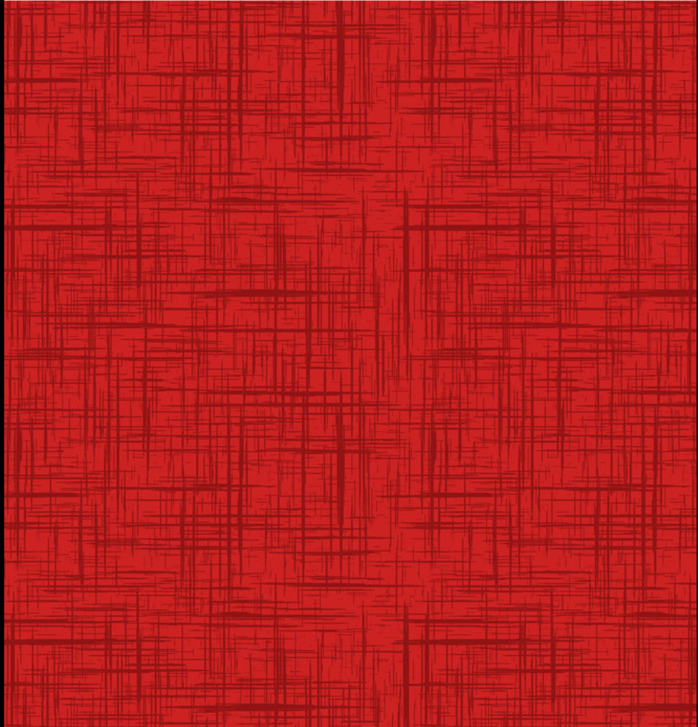 All New England Shop Hop Fabric 2025 - Blenders - Cross Hatch Texture Red 15121-10 by Benartex