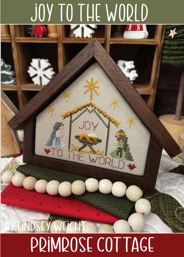 Joy to the World Cross Stitch by Lindsey Weight of Primrose Cottage - PDF Pattern