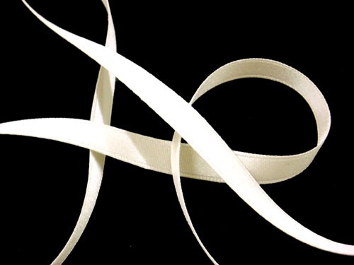 Wholesale Silk Satin Ribbon 1/4" Ivory