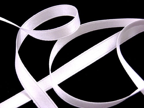 Wholesale Silk Satin Ribbon 1/4" White
