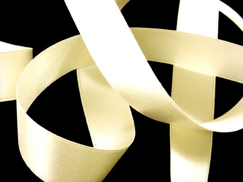 Wholesale Silk Satin Ribbon 5/8" Ivory