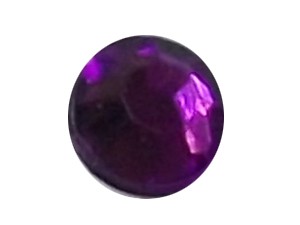 Wholesale Acrylic Jewels - Amethyst Glue-On Gemstone - Size 34 Round, 7mm - 720 jewels, 5 gross