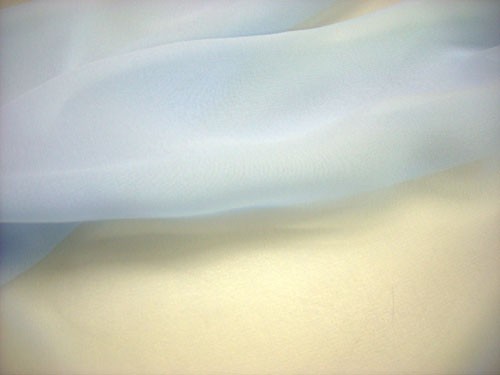 Wholesale Silk Chiffon - Light Blue 15 yards