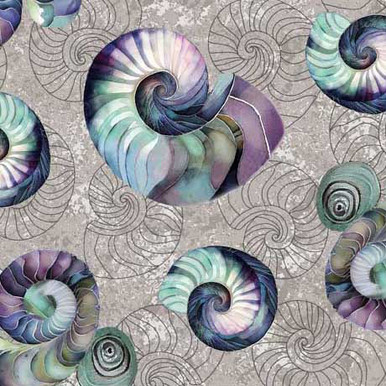 Seashell Soiree Small Shell Toss in Gray