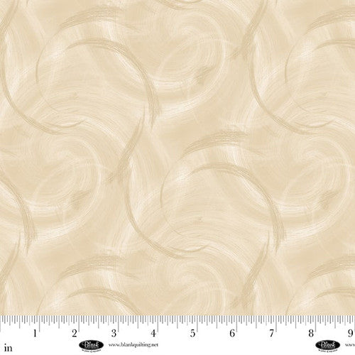 Spin Flannel 108" Wideback Semi Circle Texture Cream Satin Moon Designs Blank Quilting Cotton FLANNEL Quilting Fabric BQ-3995F-41