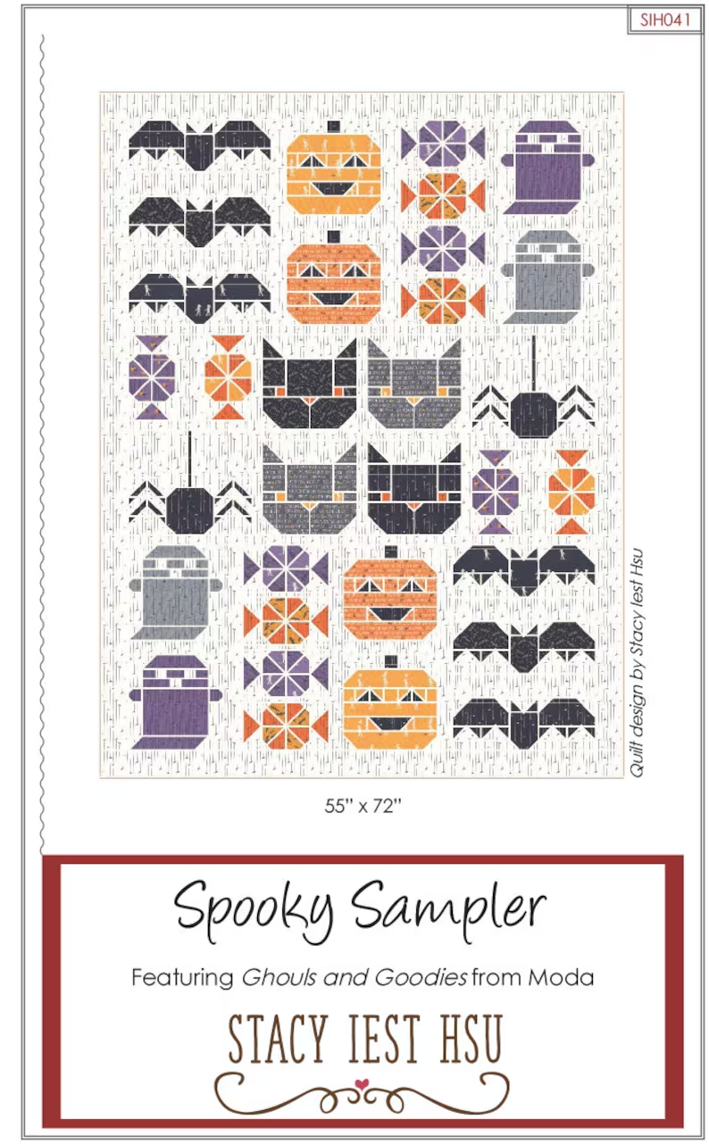 SPOOKY SAMPLER Quilt Pattern by STACY IEST HSU