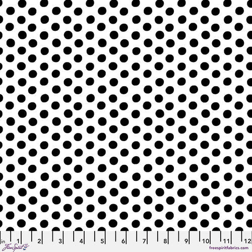 Spot in White Classics Kaffe Fassett Collective Free Spirit Cotton Fabric FS-PWGP070.WHITE