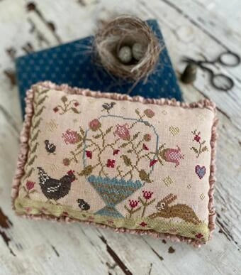 Spring Basket Pinkeep by Stacy Nash