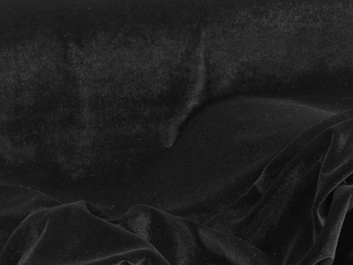 Wholesale Stretch Velvet - Black #112717yds