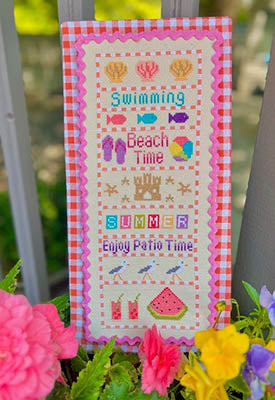 Summer Spectacular Sampler Cross Stitch Pattern by Pickle Barrel Designs