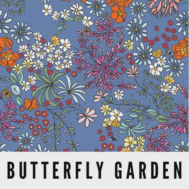 Butterfly Garden fabric - Laminated Cotton | Splash Fabrics