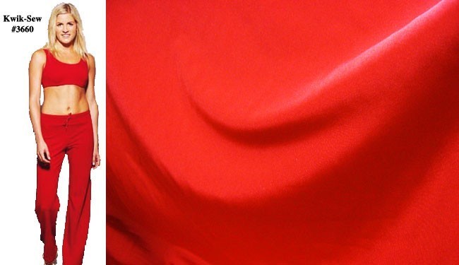 Wholesale Swim & Sport Fabric - Red - 17 yards