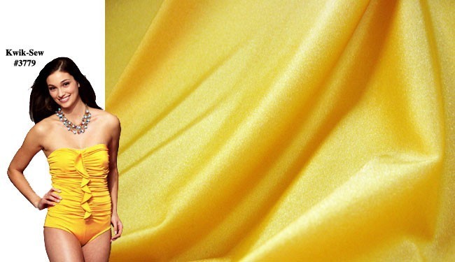 Wholesale Swim & Sport Fabric - Yellow - 17 yards