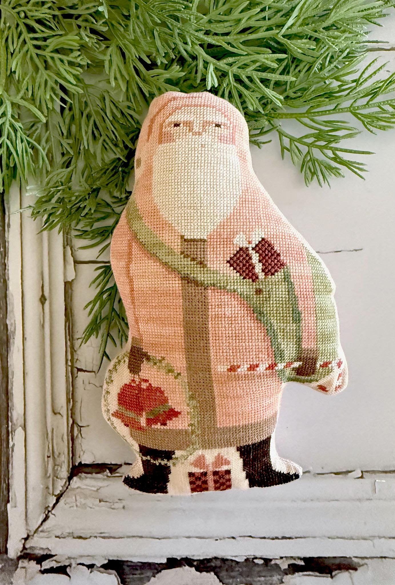 Pink Coat Santa Teresa Kogut Cross Stitch Pattern