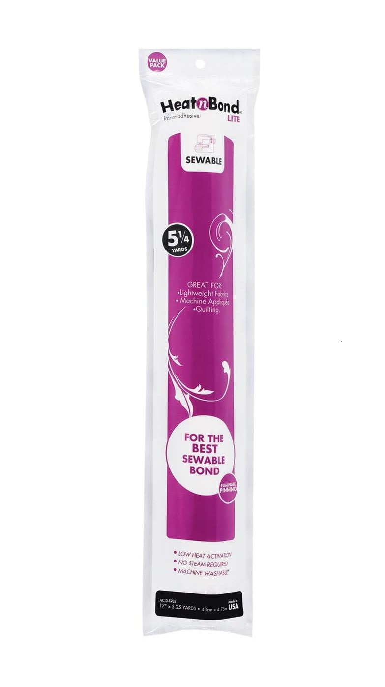Therm O Web Lite Iron-on Adhesive 17" x 5.25yd Roll 3525