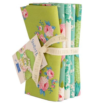 Tilda Sunday Brunch Fat Quarter Bundle 20x22 Lime