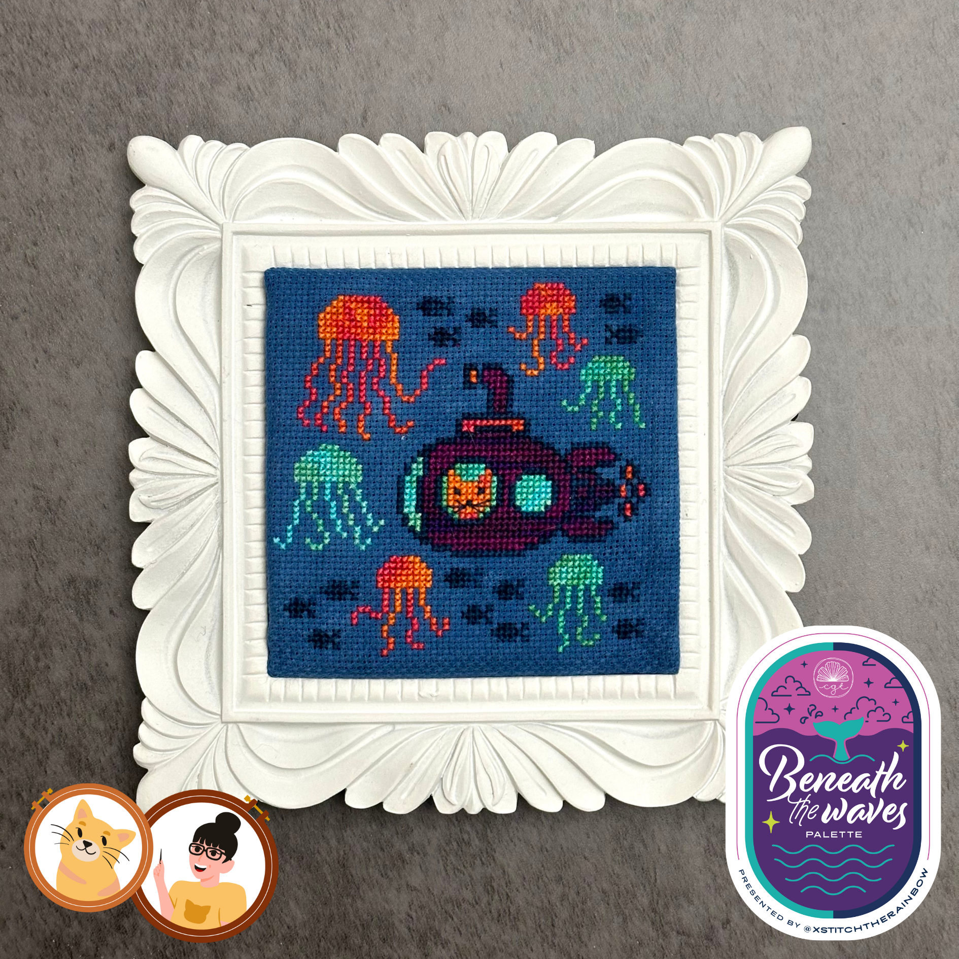 Jam and the Jellies - XStitch the Rainbow | TopKnot Stitcher