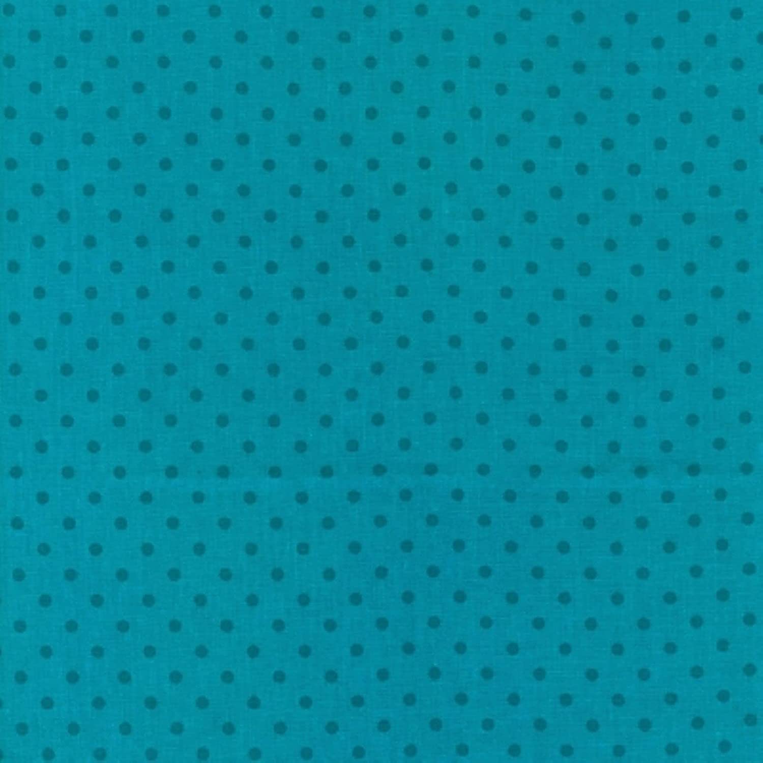 Turquoise dot Turquoise Polka Dot Timeless Treasures Cotton Fabric