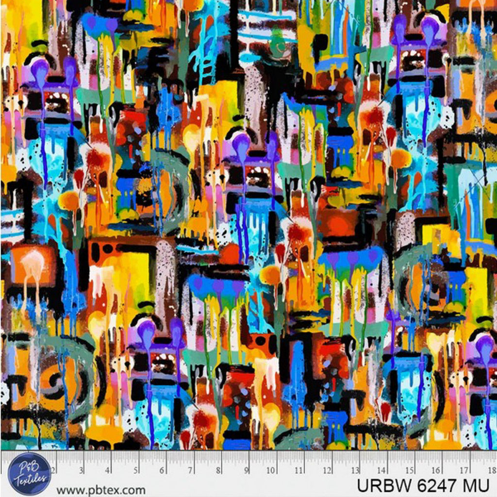 108" Urban Ink Dark And Moody Wide Quilt Back Multi Dark