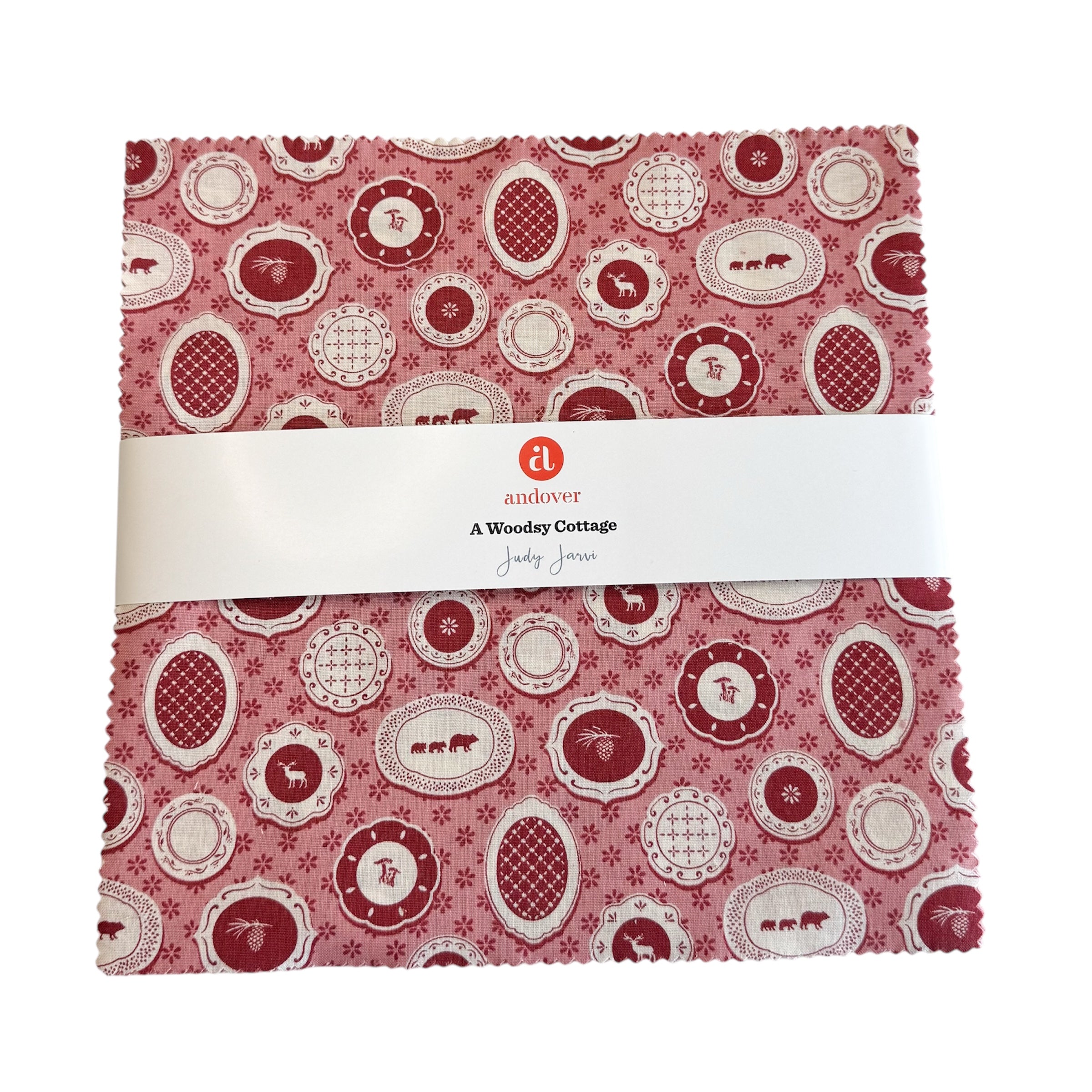 A Woodsy Cottage 10" Squares by Judy Jarvi for Andover Fabrics