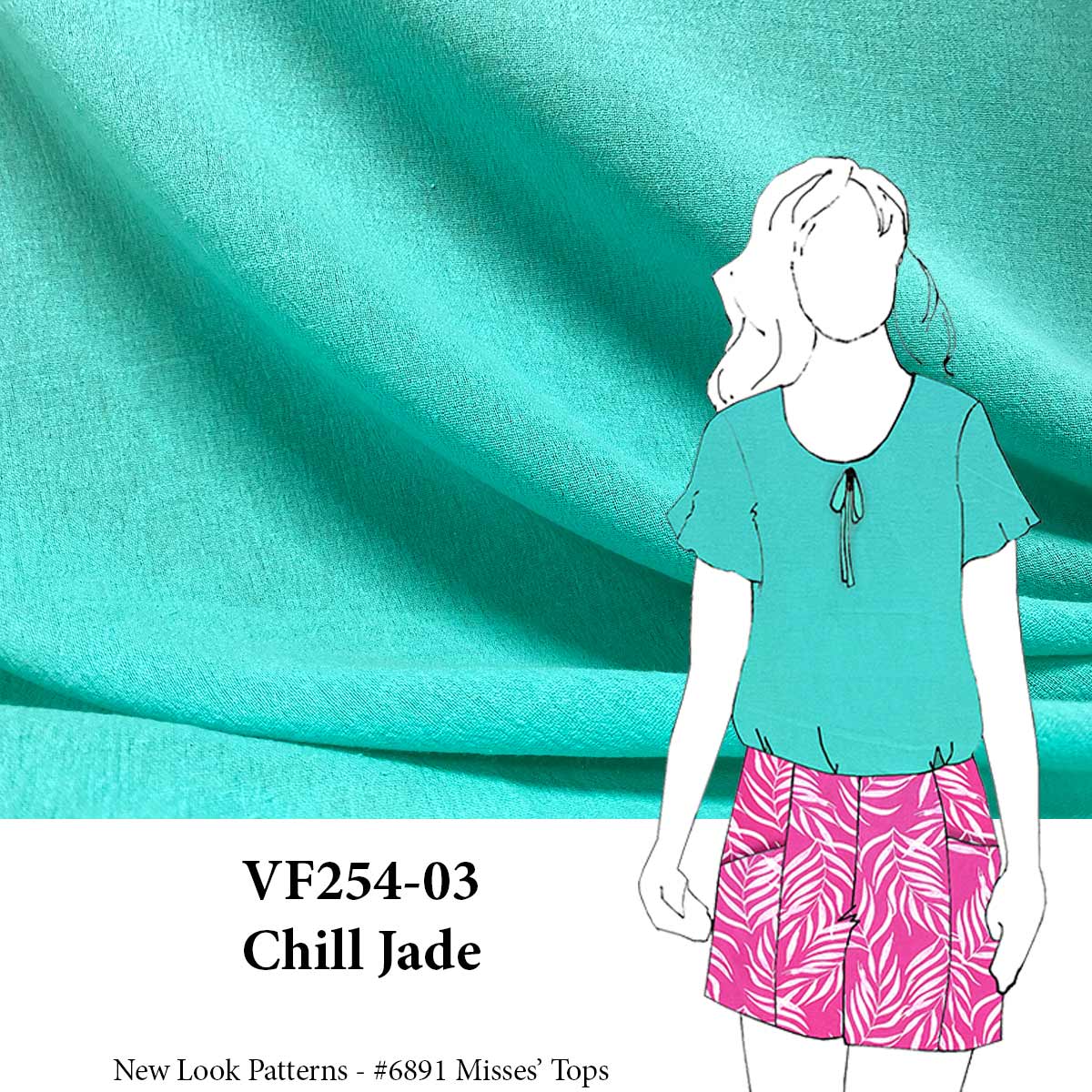 VF254-03 Chill Jade - Lightweight Cotton Gauze Fabric