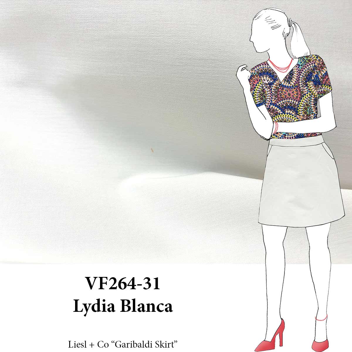 VF264-31 Lydia Blanca - Pale White Millennium Fabric