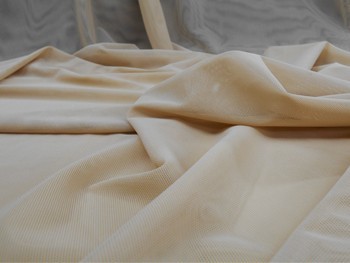 Vera Sheer Stretch Mesh - Natural 58" wide