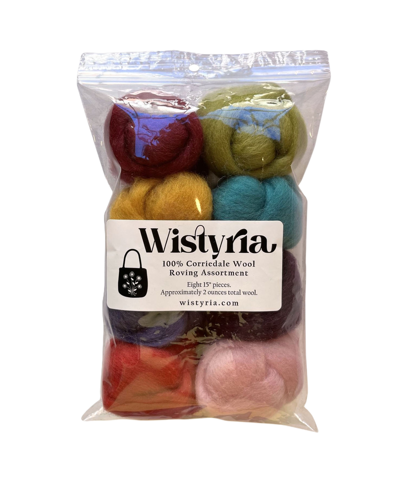 Wistyria Editions 8pk Designer .25oz Wool Roving W899R