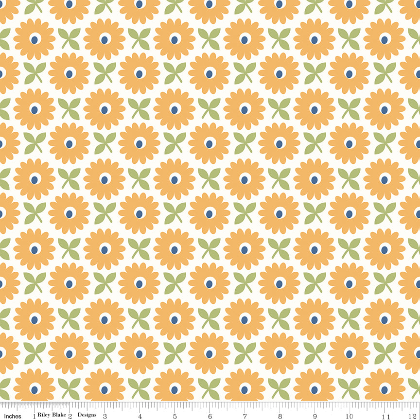 Home Town Wide Quilt Backing Fabric by Lori Holt--WB13601 - 3 Colorways