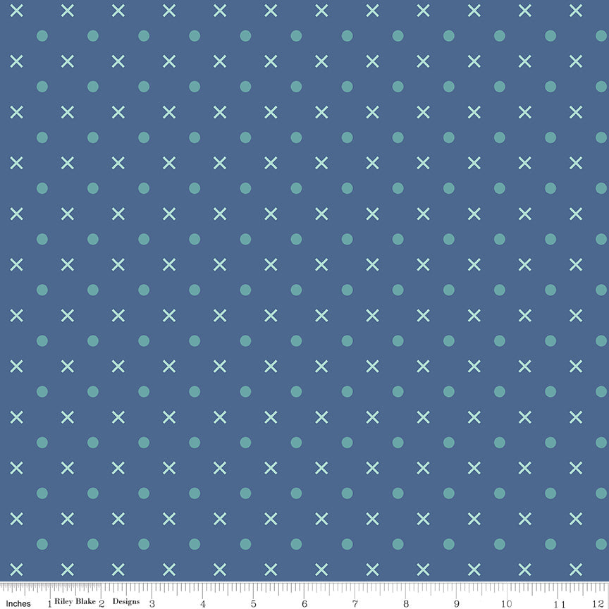 Bee Dots Wide Quilt Backing Fabric WB14183 - 4 Colorways