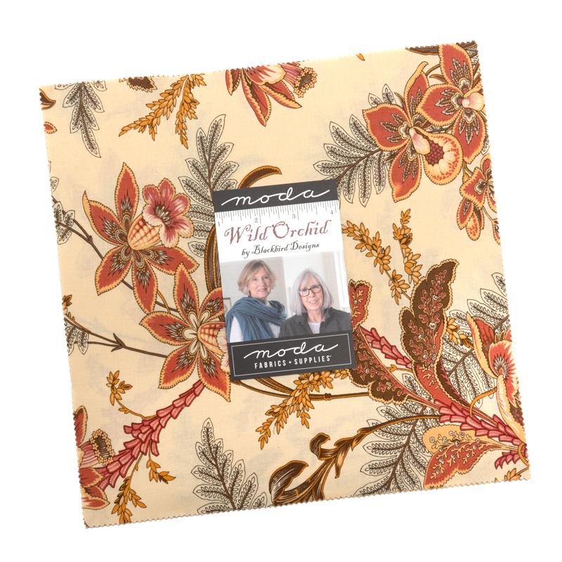 Wild Orchid 10" Squares Layer Cake 42pcs Blackbird Designs Moda Cotton Fabric MD-2770LC