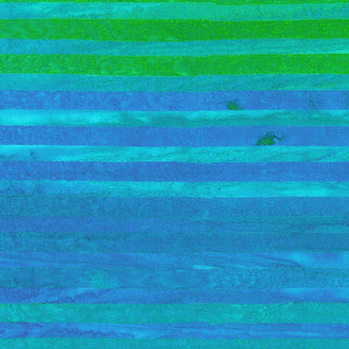 World of Stripes Artisan Batiks Peacock - Robert Kaufman Fabrics