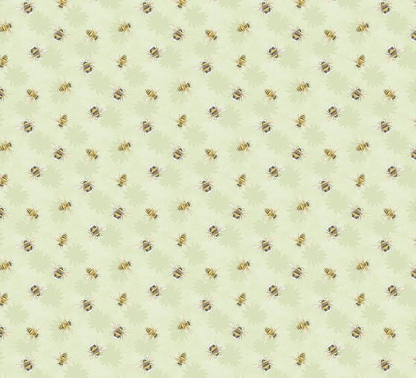 Zest Life Bee Toss Green Cynthia Coulter Wilmington Prints Cotton Fabric WP-3063-19157-759