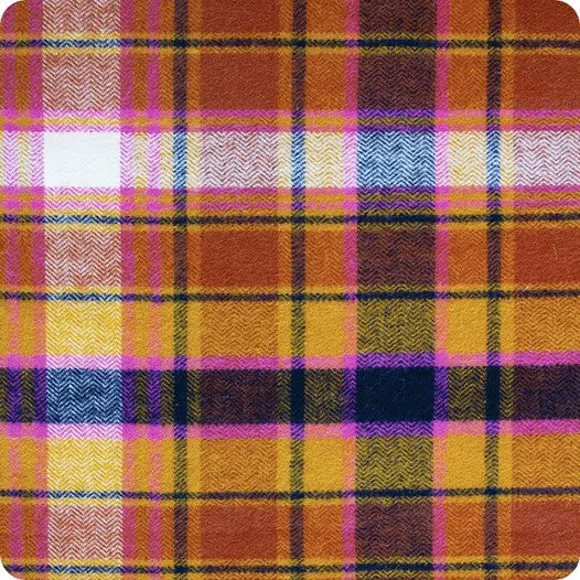 CHEVRON PLAID TOFFEE F-22805