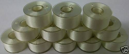 36 Prewound Size A / Style 15 Plastic Sided Embroidery Bobbins SA156